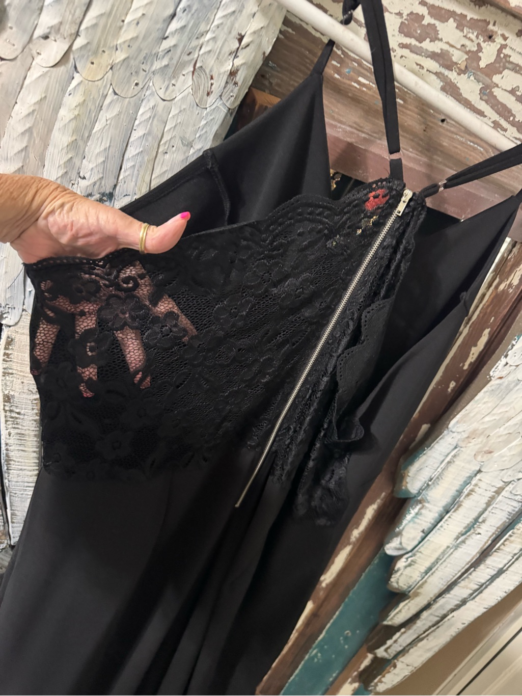 Black V-Neck Strappy Jumpsuit